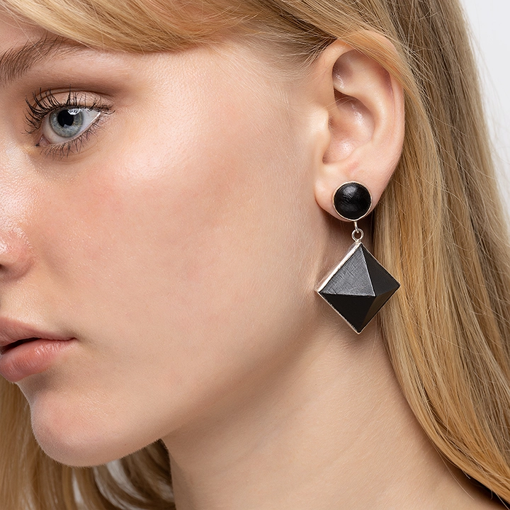 Nin Earrings handcrafted Jewelry for women, styled in an interior