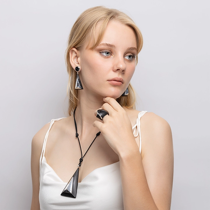 Somjai Pendant handcrafted Jewelry for women, styled in an interior