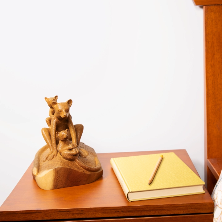 Lemurs Havana handcrafted Animal Sculptures, styled in an interior