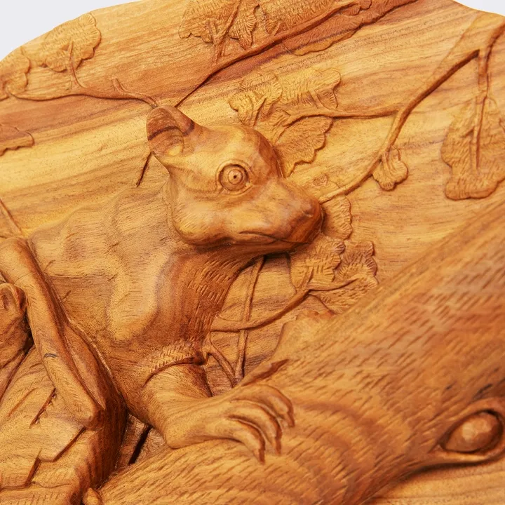 Maki Malala handcrafted Carved Panels, detail