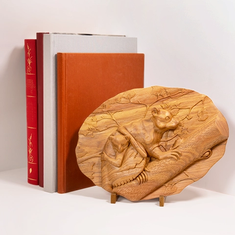 Maki Malala handcrafted Carved Panels, styled in an interior