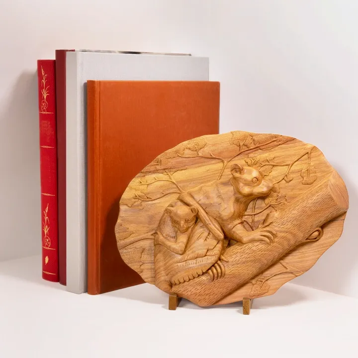Maki Malala handcrafted Carved Panels, styled in an interior