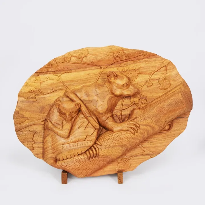 Maki Malala handcrafted Carved Panels, detail