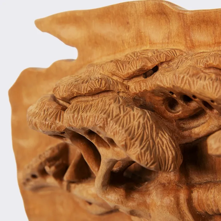 Solitary Baobab handcrafted Carved Panels, detail
