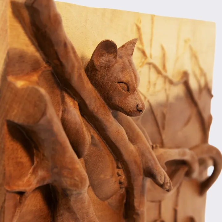 Fossa Hery handcrafted Carved Panels, detail