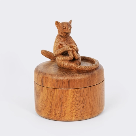 Lemur on the Box handcrafted Boxes & Jars, studio view