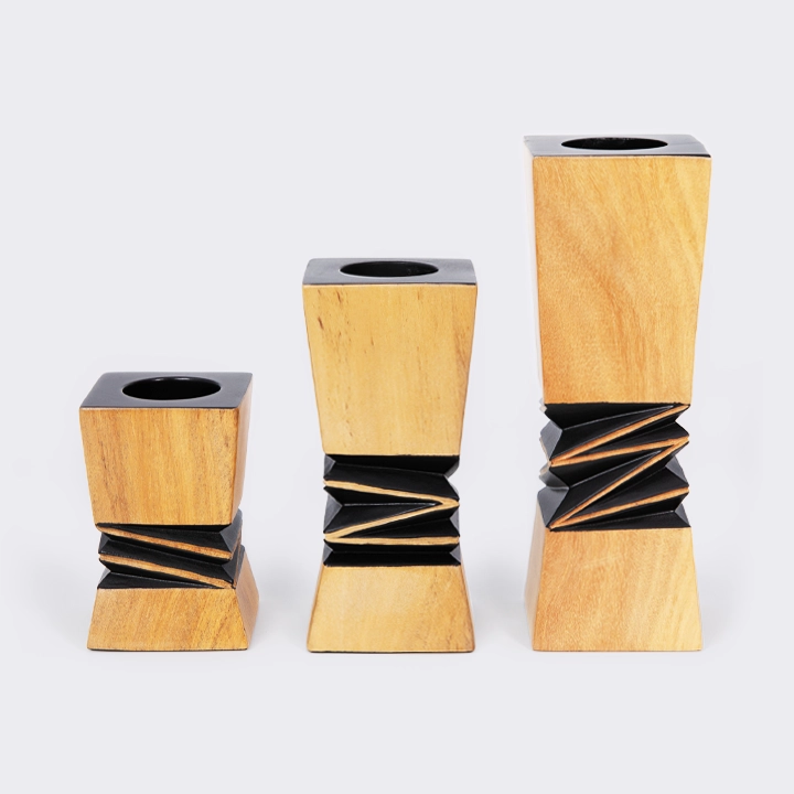 Tsara handcrafted Candle Holders, detail