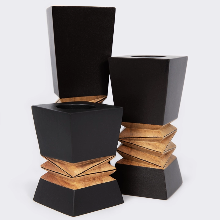 Tsara handcrafted Candle Holders, detail