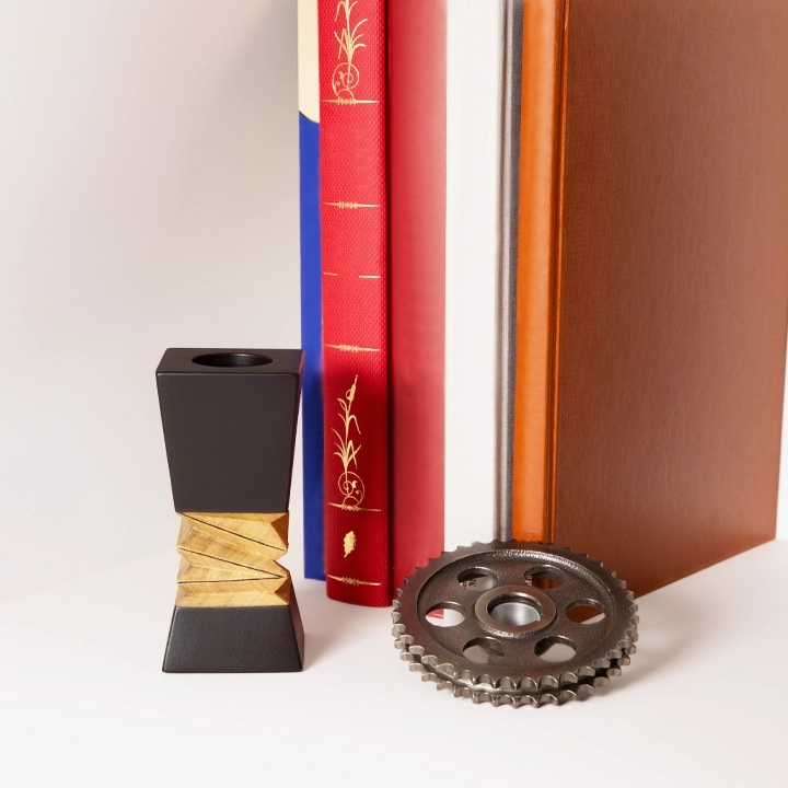 Tsara handcrafted Candle Holders, styled in an interior