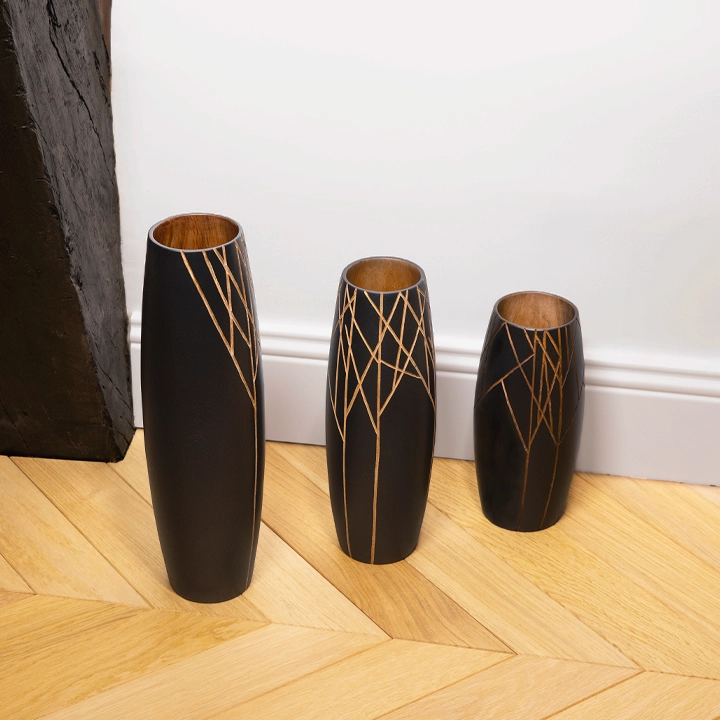 Ravaka Vases handcrafted Vases, styled in an interior