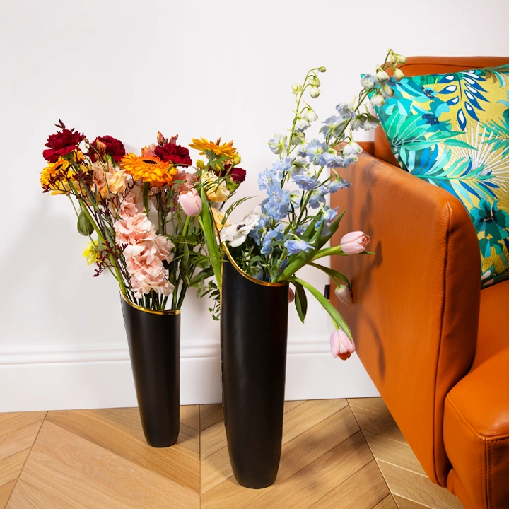 Skyscraper vase handcrafted Vases, styled in an interior