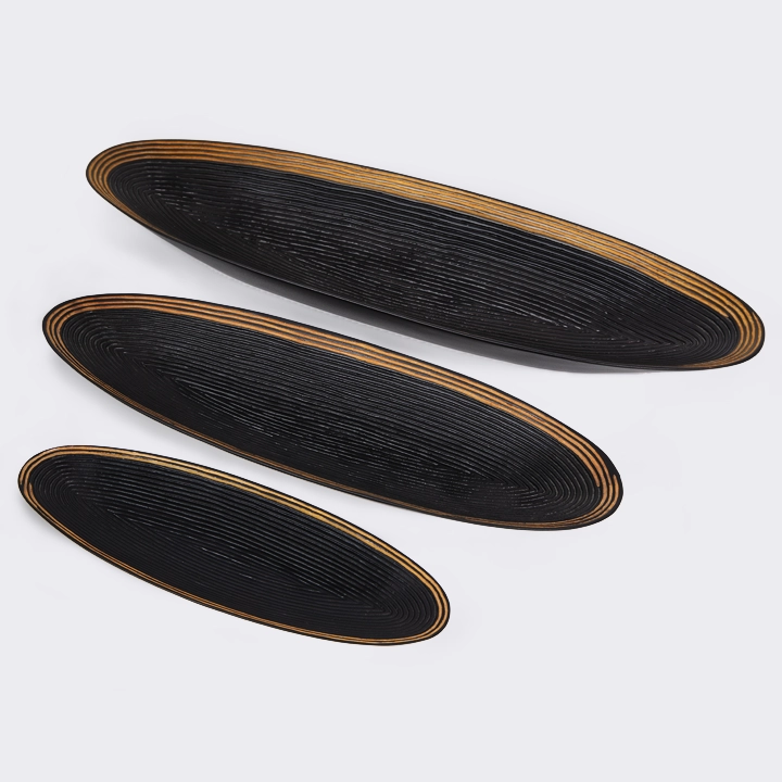Mita handcrafted Condiment trays & trays, detail
