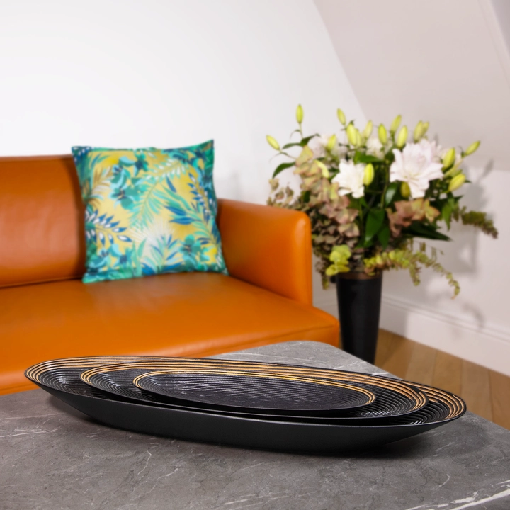 Mita handcrafted Condiment trays & trays, styled in an interior