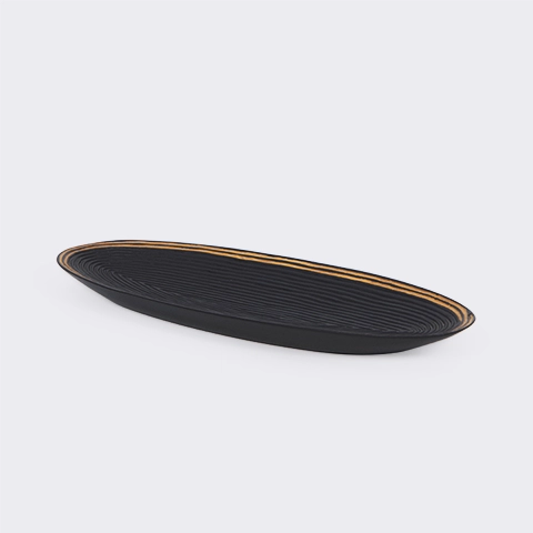 Mita handcrafted Condiment trays & trays, detail