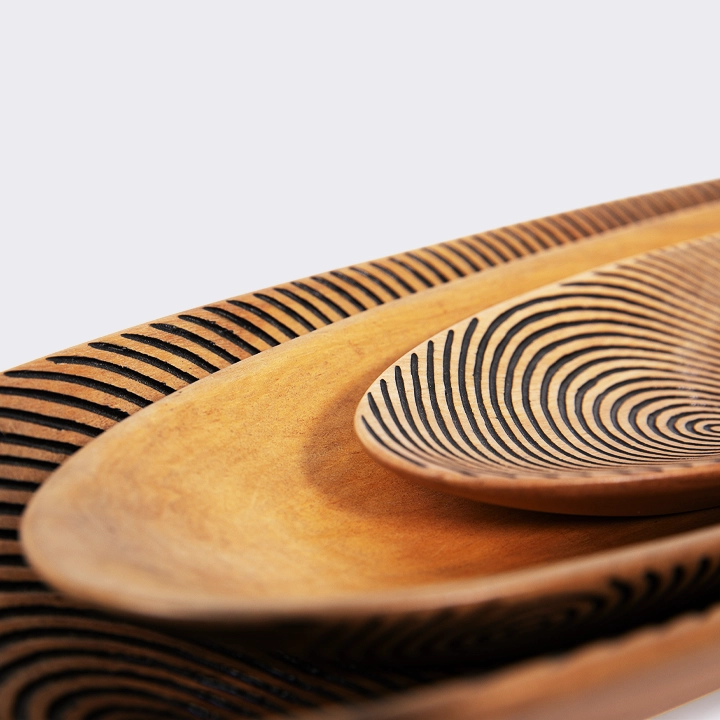 Lakana handcrafted Condiment trays & trays, detail