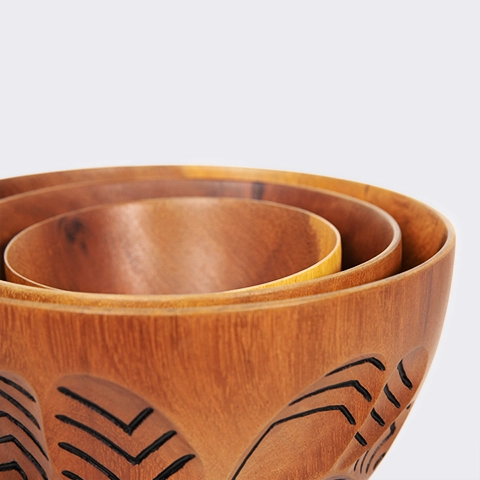 Soa handcrafted Bowls, detail