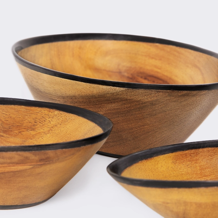 Oria - Set of 3 handcrafted Bowls, detail