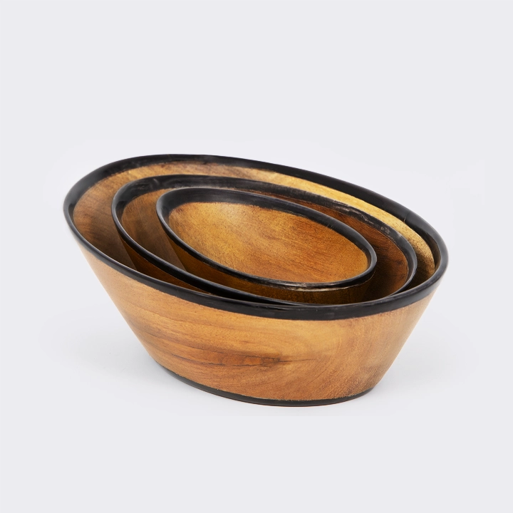 Oria - Set of 3 handcrafted Bowls, detail