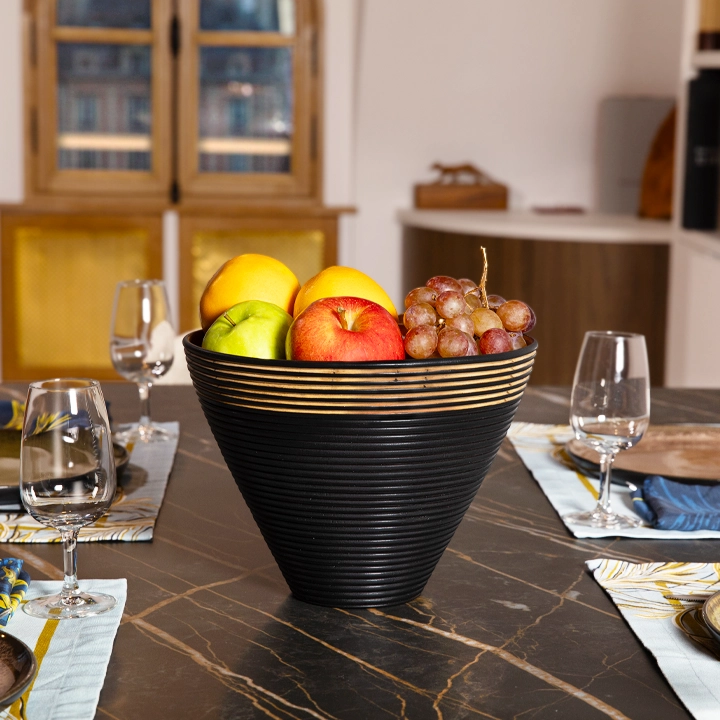 Aria handcrafted Bowls, styled in an interior