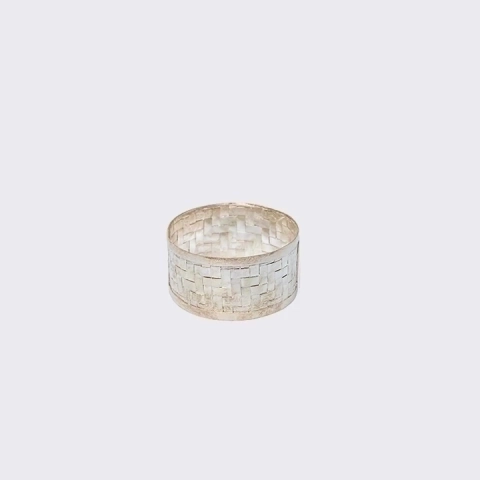Seng handcrafted Napkin Rings, studio view