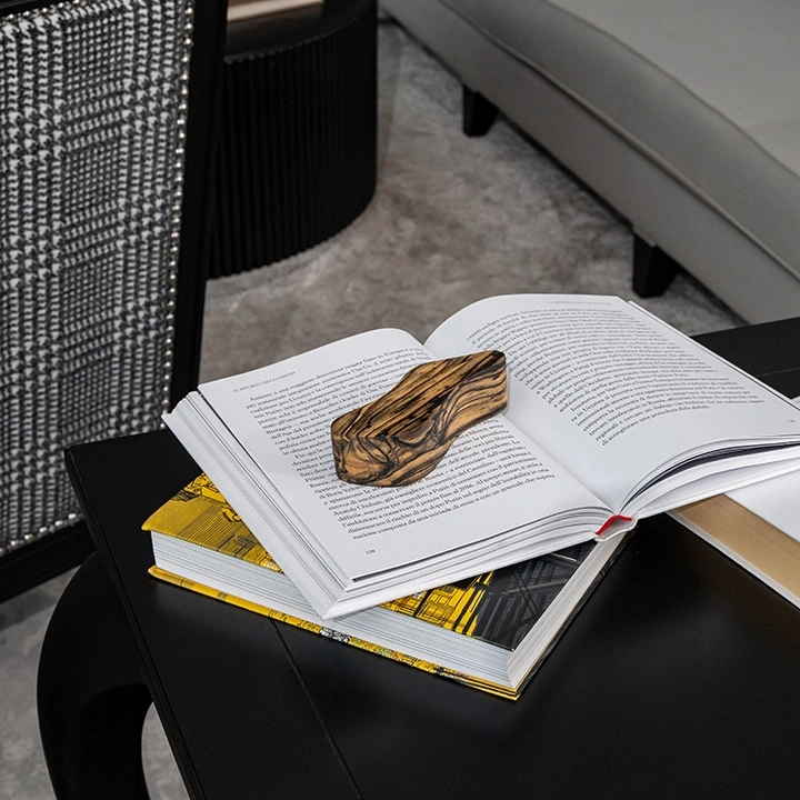 Zag handcrafted Paperweights & Stands, styled in an interior