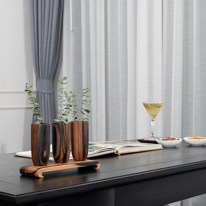 Uma handcrafted Vases, styled in an interior