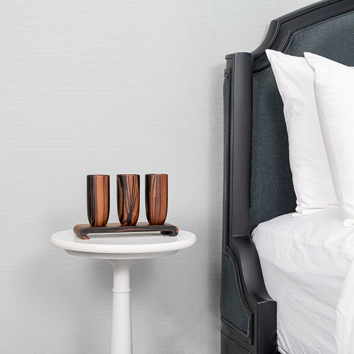 Uma handcrafted Vases, styled in an interior