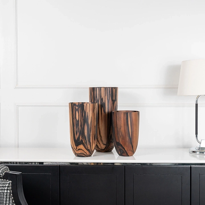 Bonita handcrafted Vases, styled in an interior