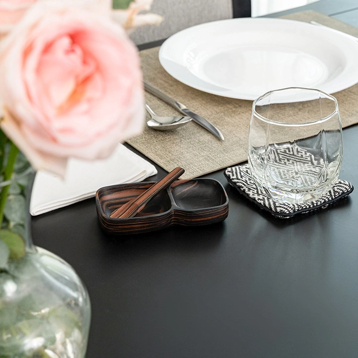 Sara handcrafted Condiment trays & trays, styled in an interior