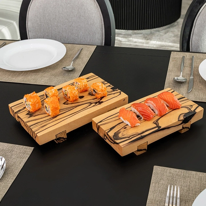 Selena handcrafted Condiment trays & trays, styled in an interior
