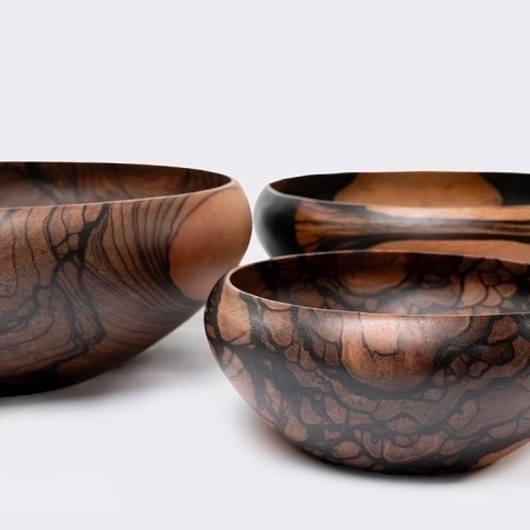 Sunburst handcrafted Bowls, detail