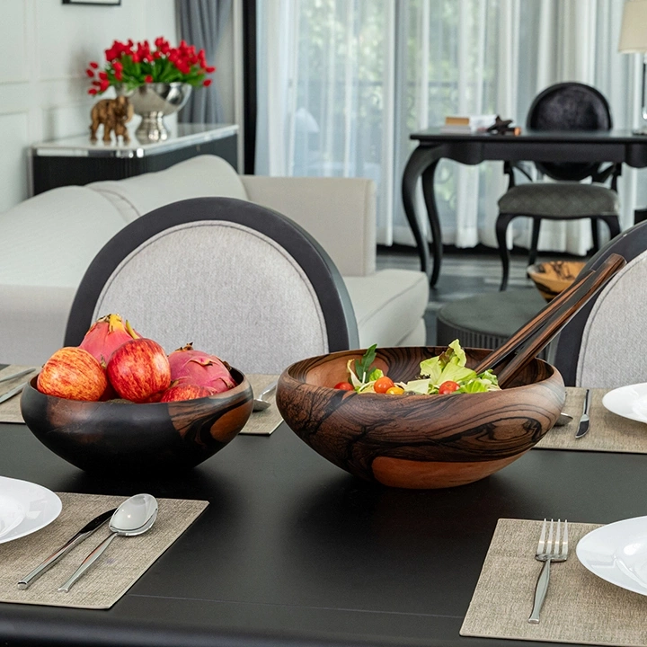 Sunburst handcrafted Bowls, styled in an interior