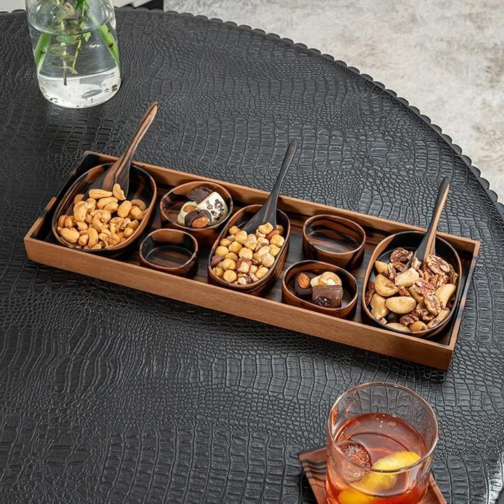 Mancala handcrafted Condiment trays & trays, styled in an interior