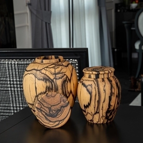 Ginger Nostalgia handcrafted Boxes & Jars, styled in an interior