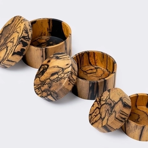 Maya handcrafted Boxes & Jars, detail