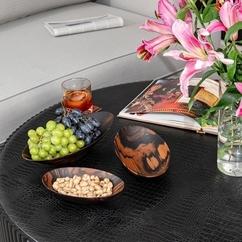 Aidan handcrafted Bowls, styled in an interior