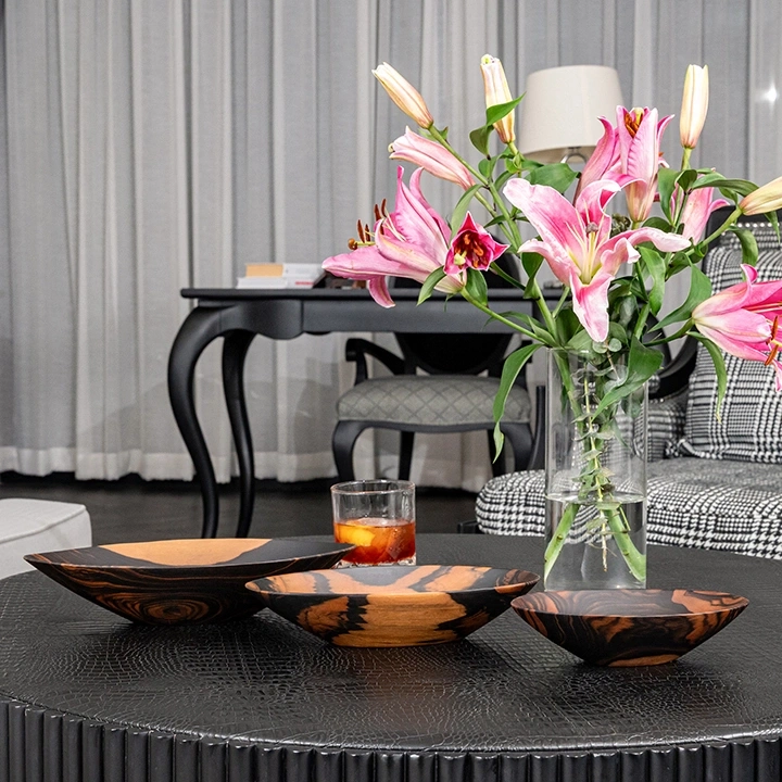 Aidan handcrafted Bowls, styled in an interior
