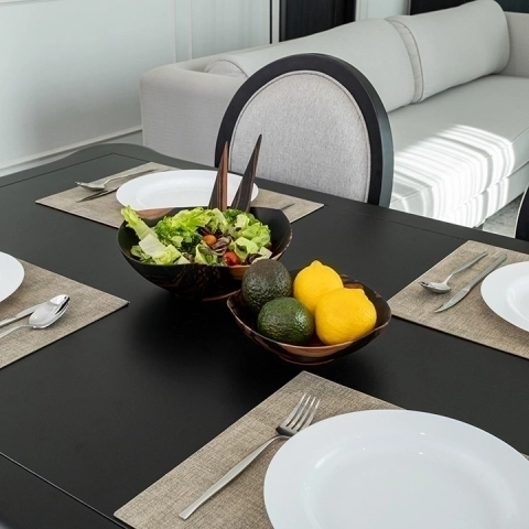 Trigon handcrafted Bowls, styled in an interior