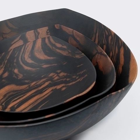 Trigon handcrafted Bowls, detail