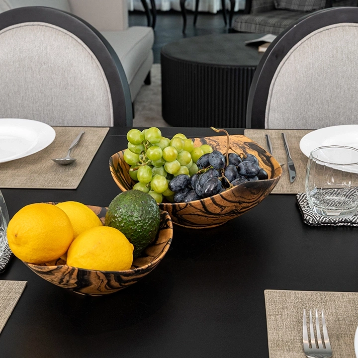 Trigon handcrafted Bowls, styled in an interior