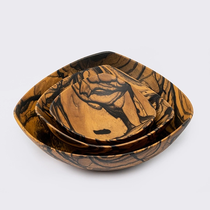 Trigon handcrafted Bowls, detail