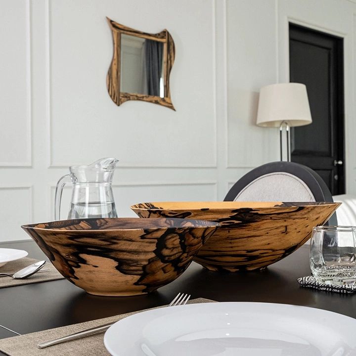 Carmen handcrafted Bowls, styled in an interior