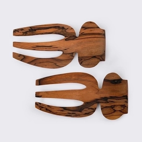 Octopus handcrafted Chopsticks, Spoons & Salad Servers, studio view