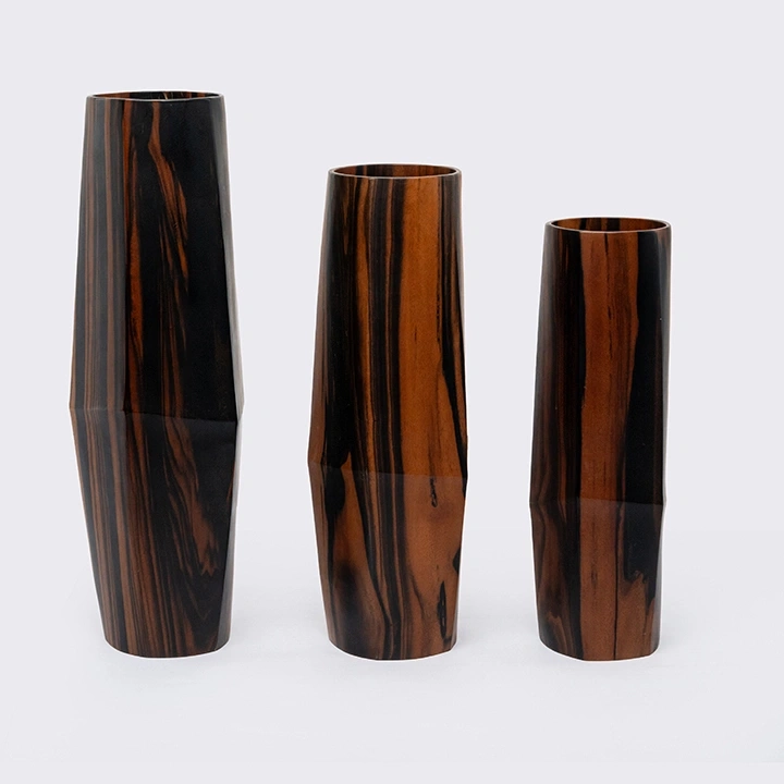 Frangipani handcrafted Vases, detail