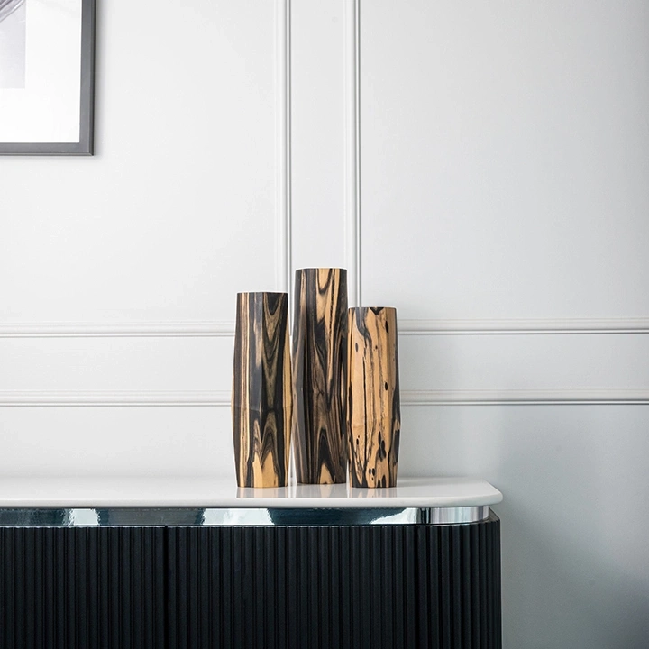 Frangipani handcrafted Vases, styled in an interior