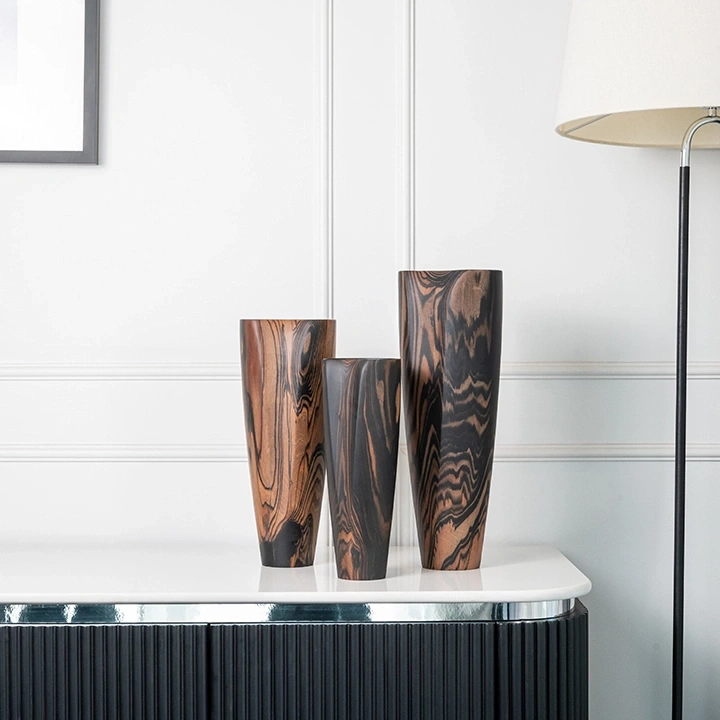 Layla handcrafted Vases, styled in an interior