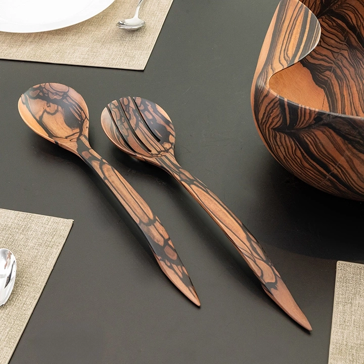 Lane Xang handcrafted Chopsticks, Spoons & Salad Servers, styled in an interior