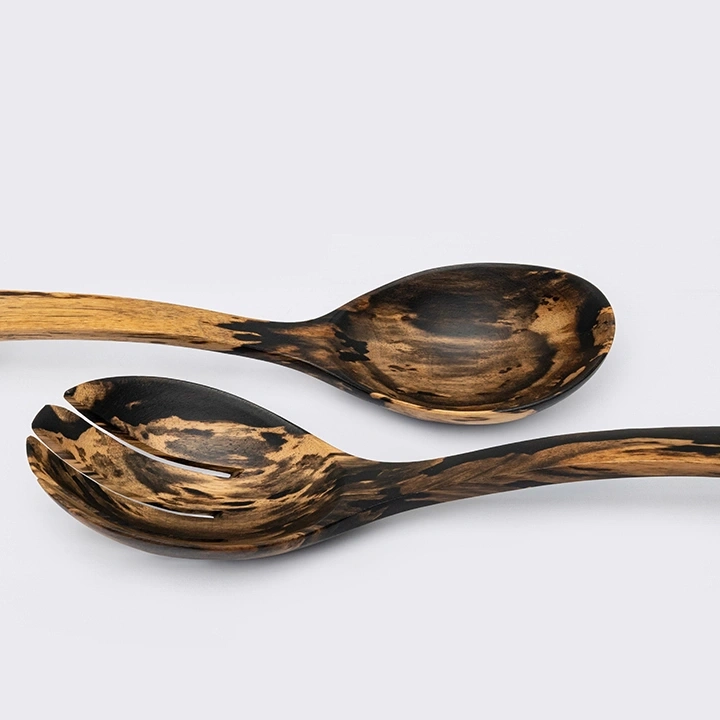 Lane Xang handcrafted Chopsticks, Spoons & Salad Servers, detail