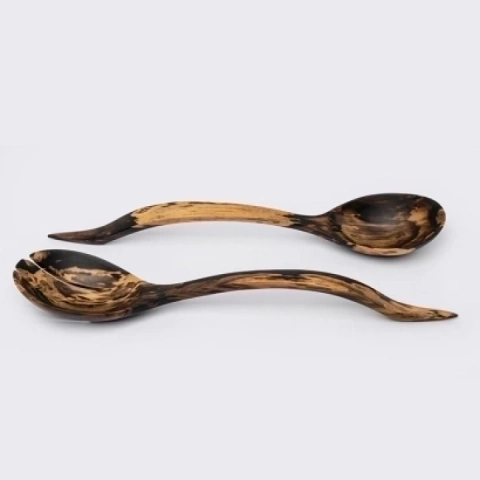 Lane Xang handcrafted Chopsticks, Spoons & Salad Servers, studio view
