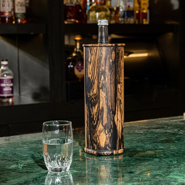 Aqua handcrafted Placemats, Coasters & Wine Buckets, styled in an interior
